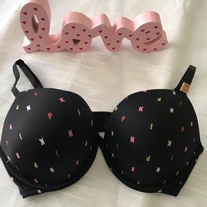 Pink Super Push Up bra 36D